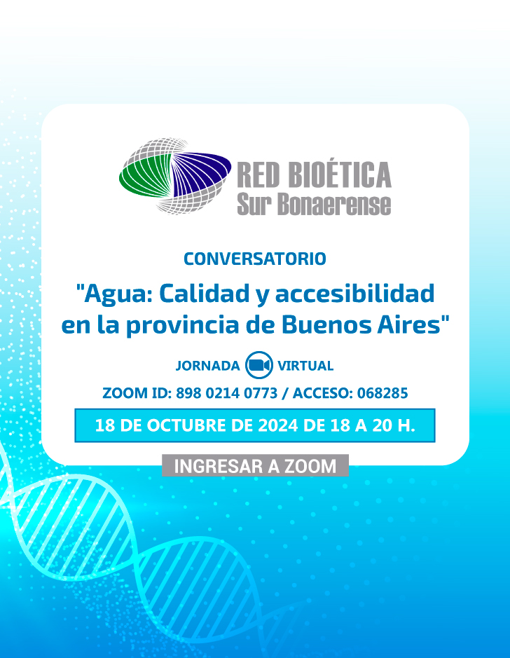 Abierta la Inscripción - Conversatorio: «Agua: calidad y accesibilidad en la provincia de Buenos Aires»